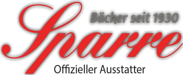 Logo der Bäckerei Sparre aus Rostock - roter Schriftzug