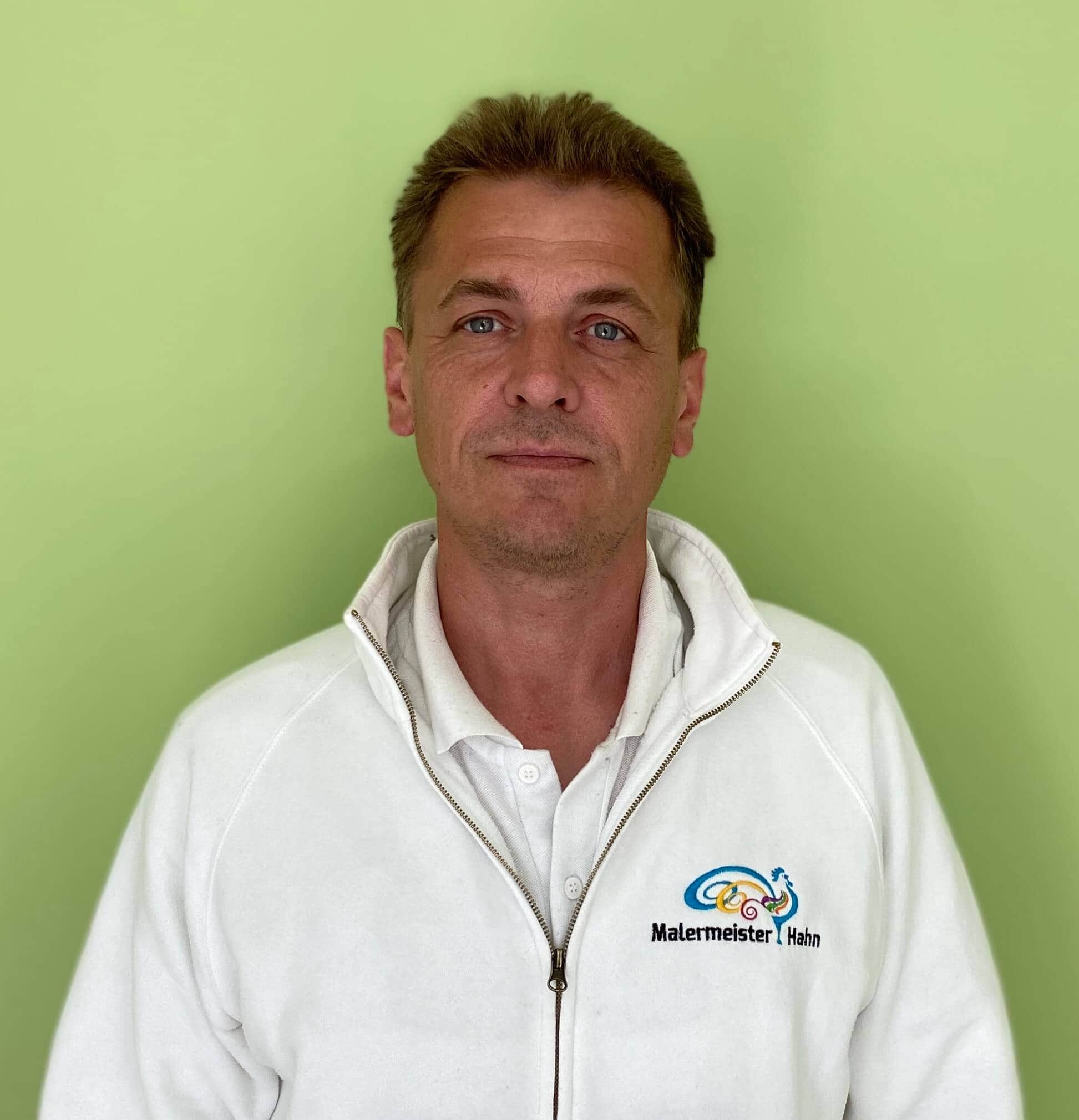 Portrait vom Angestellten Andreas Kähler der Malerfirma Hahn hro